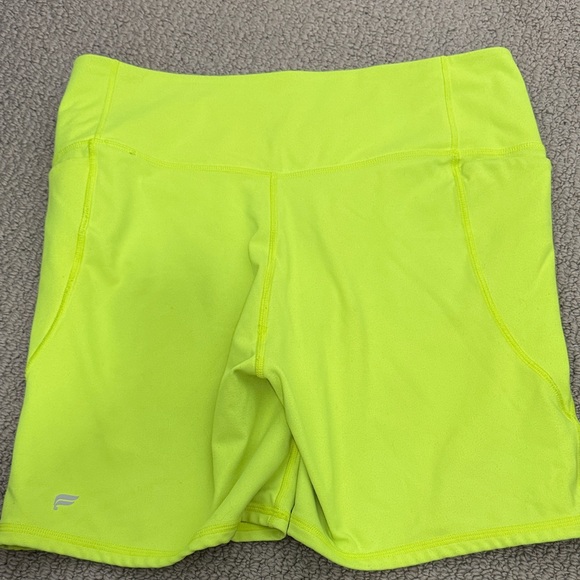 Neon Green Women's biker Shorts - Picture 3 of 3